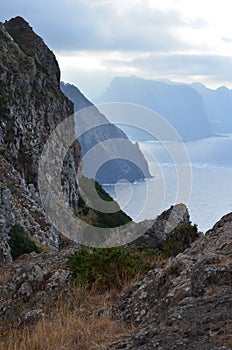 Vereda da Boca do Risco walking path in Madeiraâ€™s north-eastern coast