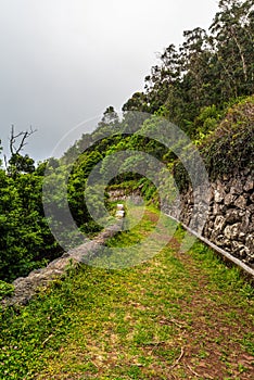 Vereda do Pico hiking trail in Madeira photo