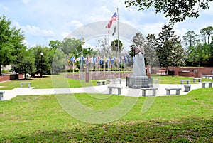 The Vererans Park in Ocala, Florida.