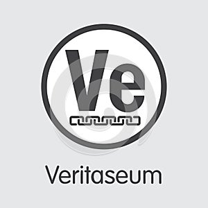 VERI - Veritaseum. The Logo of Money or Market Emblem.