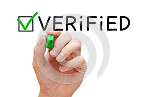 Verified Green Check Mark Concept