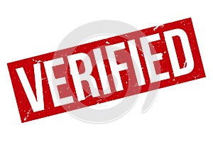 Verified Grunge Rubber Stamp - Vector