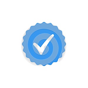 Verified icon vector illustration. Guaranteed stamp or verified badge