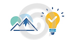 Verified Idea for Peak Performance, vector design Generative AI photo