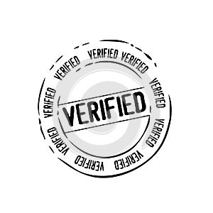 Verified mail stamp vector