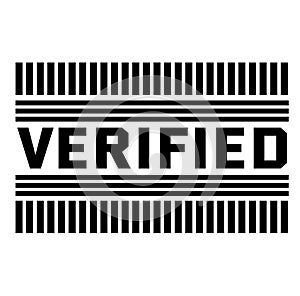 VERIFIED stamp on white background