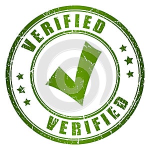 Verified vector stamp photo