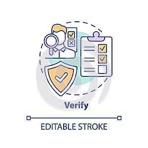 Verify concept icon