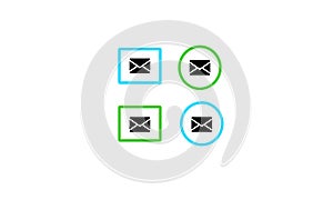 Verify icon gmail set for commercial use photo