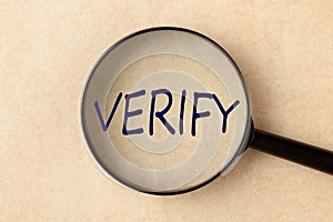 Verify Word Magnifying Glass