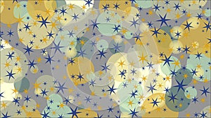 A veritable galaxy of blue and gold stars