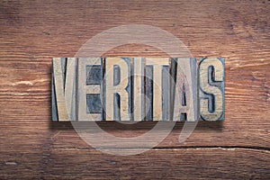 Veritas word wood