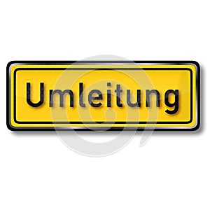 Rerouting traffic sign