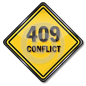 Computer sign 409 conflict