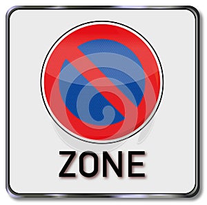 No parking zone