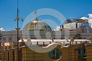 The Verkhovna Rada of Ukraine and part of the Mariinsky Palace photo