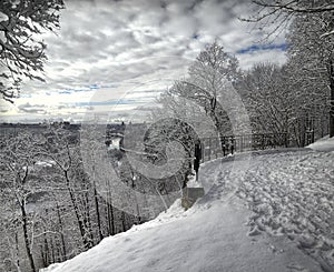 Verkiai palace viewpoint.