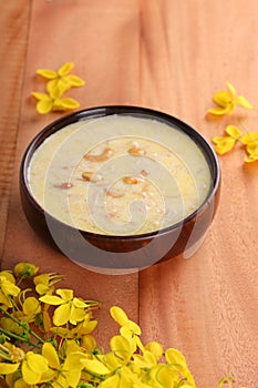 Vermecelli Payasam or Kheer with glden shower flower