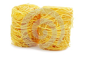Vermicelli pasta nests photo