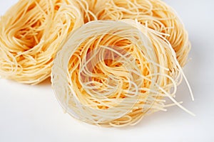 Vermicelli pasta nests