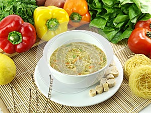 Vermicelli soup photo