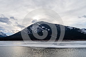 Vermilion lakes in Banff national park