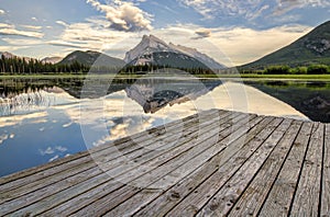 Vermilion Lakes Dock Side