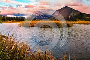 Vermilion Lakes Sunset near Banff