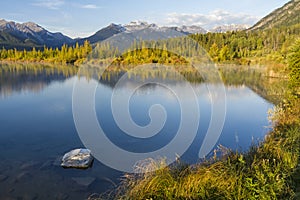 Vermillion Lake and Mt. Bourgeau