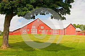 Vermont barn and farmyard