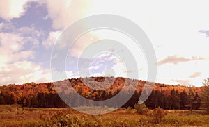 Vermont fall mountains