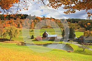 Vermont Farm In Autumn