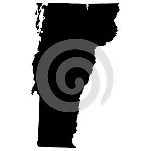 Vermont map EPS vector file