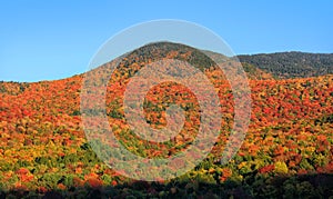 Vermont mountains spectacular fall foliage photo