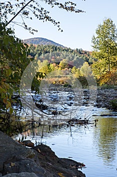 Vermont river at Autumn