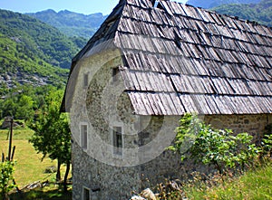 Vernacular architecture, Theth, Albania photo