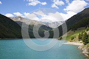 Vernagt barrier lake in South Tirol photo