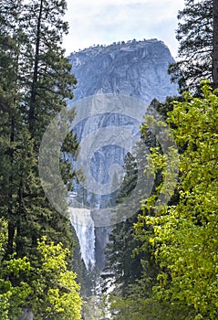 Vernal Fall on summer 2023, Mist Trail. Yosemite National Park, California