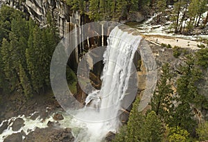 Vernal Falls seen from Clark Point