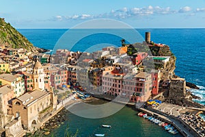 Vernazza in Cinque Terre National Park in Italy