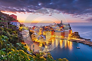 Vernazza, La Spezia, Liguria, Italy in Cinque Terre