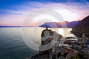 Vernazza before sunset, Cinque Terre, Italy