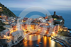 Vernazza village in Italy