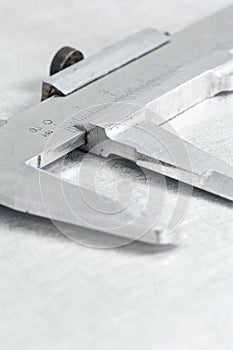 Vernier caliper closeup