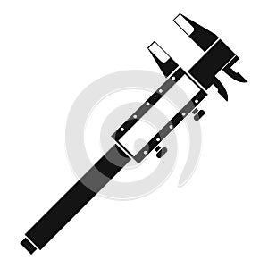 Vernier caliper icon, simple style