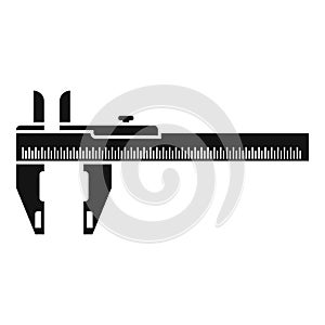 Vernier caliper icon simple vector. Dial calliper