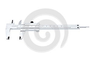 The vernier caliper isolated on a white.