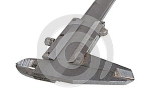 Vernier caliper isolated on white background