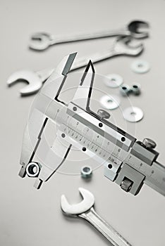Vernier caliper measuring