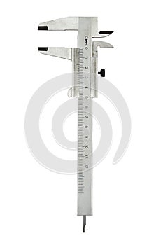 Vernier calipers isolated over white background